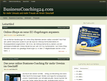 Tablet Screenshot of businesscoaching24.com